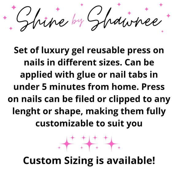 Handmade Luxury Press-On Nails | Sturdy & Reusable | BUTTERCUP - Picture 3 of 8